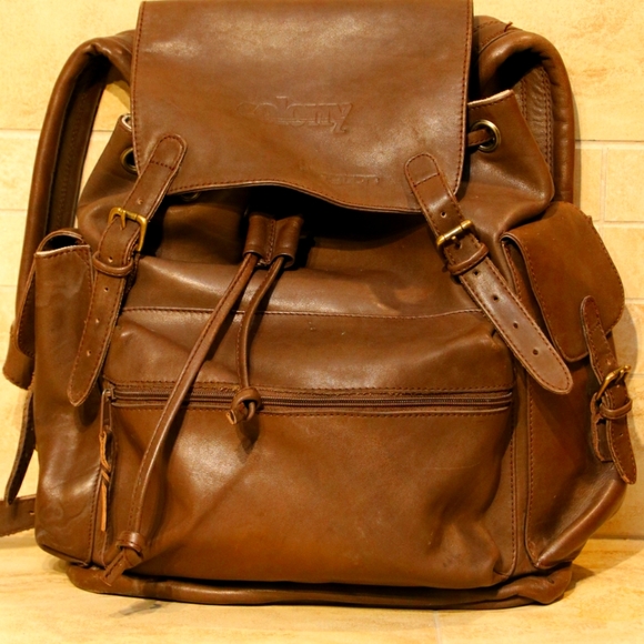 Ellington Colony Brown Leather Backpack Unisex - Picture 12 of 12